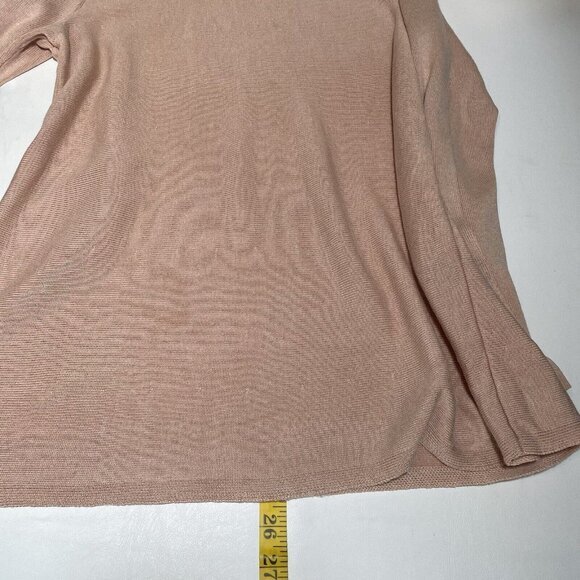 Eileen Fisher Lightweight Sweater Womens Petite Medium Peach Tencel Silk Blend - Picture 12 of 12